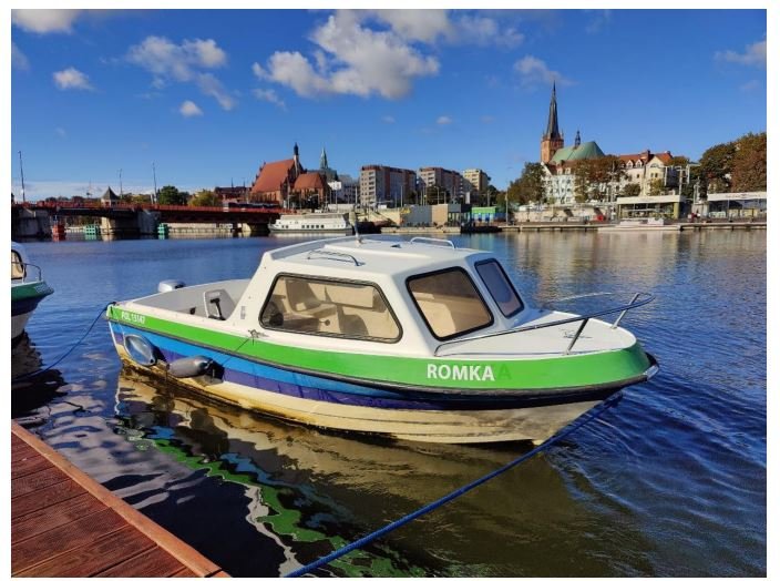 The company boat after its makeover!